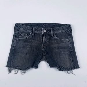Citizens of Humanity Denim Shorts Distressed 26 in Gray/Black